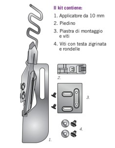 Piedino Passanti e Cinture per Tagliacuci Singer Pfaff Husqvarna