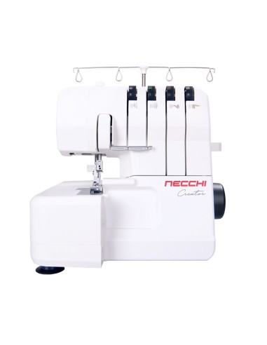 The Necchi C12 overlocker sews with 1-2 needles and 2-3-4 threads on any fabric thanks to the durable, high torque motor 120W