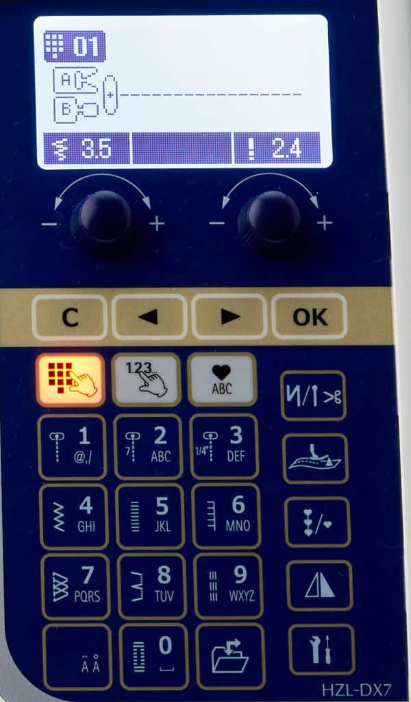 Macchina cucire juki hzl dx touch panel maquinas de coser juki hzl-dx el top en calidad de costura